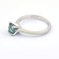 0.85 Ct AAA Certified Blue Diamond Solitaire Ring, Great Sparkle - ZeeDiamonds