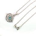 0.70 AAA Certified Blue Diamond Designer Pendant with Diamond Accents - ZeeDiamonds