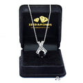 3.30 Ct Black Diamond Designer Pendant, Great Shine & Luster - ZeeDiamonds