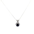 3.15 Ct, Black Diamond Accents Pendant, Earth Mined-Certified Diamond - ZeeDiamonds