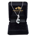 1.80 Ct, Certified Blue Diamond Beautiful Accents Pendant.Great Shine & Luster! - ZeeDiamonds