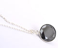 7.2 Ct AAA Certified Black Diamond Pendant Chain Necklace, Anniversary Gift - ZeeDiamonds