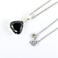 6 Ct Pear Shape Black Diamond Pendant In Sterling Silver - ZeeDiamonds