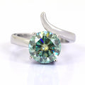 2 Ct AAA Certified Designer Blue Diamond Solitaire Ring - ZeeDiamonds