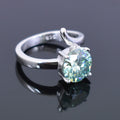 2 Ct AAA Certified Designer Blue Diamond Solitaire Ring - ZeeDiamonds