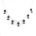 Designer Black Diamond Chain Necklace - Elegant & Delicate - ZeeDiamonds