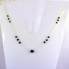 5 mm - 8 mm Certified Black Diamond Beads Chain Necklace - ZeeDiamonds