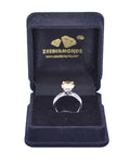 1.65 Ct Elegant Champagne Diamond Solitaire Ring, Excellent Cut & Luster - ZeeDiamonds