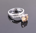 1.65 Ct Elegant Champagne Diamond Solitaire Ring, Excellent Cut & Luster - ZeeDiamonds