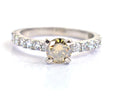 0.75 Ct Designer Champagne Diamond Ring with Accents, Latest Wedding Collection - ZeeDiamonds