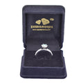 0.85 Ct Certified Blue Diamond Beautiful Ring with Diamond Accents - ZeeDiamonds