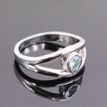 0.60 Ct Exclusive Blue Diamond Solitaire Ring, 100% Certified - ZeeDiamonds