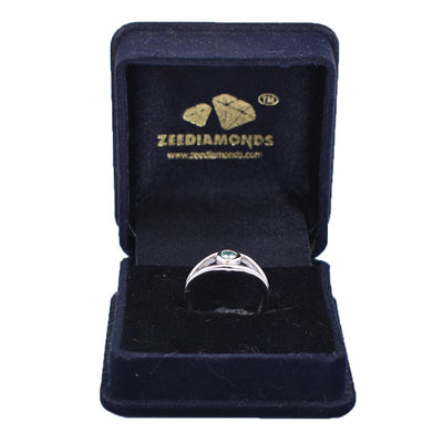 0.60 Ct Exclusive Blue Diamond Solitaire Ring, 100% Certified - ZeeDiamonds