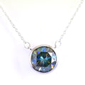 6 Ct AAA Certified Deep Blue Diamond Solitaire Pendant in Bezel - ZeeDiamonds