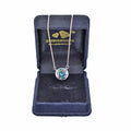 6 Ct AAA Certified Deep Blue Diamond Solitaire Pendant in Bezel - ZeeDiamonds