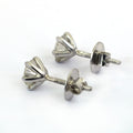 2.55 Ct Exclusive Off-White Diamond Solitaire Studs, 100 % Certified - ZeeDiamonds