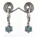 1.45 Ct Blue Diamond Dangler Earring In 925 Silver, 100% Certified - ZeeDiamonds