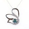 1.50 Ct Certified Beautiful Swan Blue Diamond Pendant With Diamond Accents - ZeeDiamonds