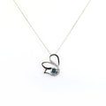 1.50 Ct Certified Beautiful Swan Blue Diamond Pendant With Diamond Accents - ZeeDiamonds