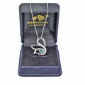 1.50 Ct Certified Beautiful Swan Blue Diamond Pendant With Diamond Accents - ZeeDiamonds