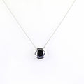 5 Ct Round Brilliant Cut Black Diamond Solitaire Pendant in 925 Silver - ZeeDiamonds