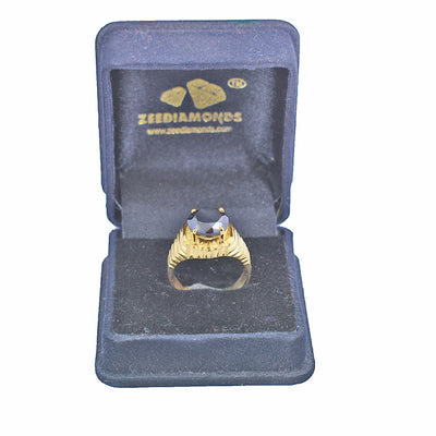 3 Ct Black Diamond Engagement Ring In 925 Silver - ZeeDiamonds