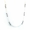 4 mm Round Black Diamonds Chain Necklace. AAA Certified! Great Brilliance & Luster , Certified! Free Diamond Studs.