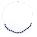 5mm-6mm, Certified Round Black Diamond Beads Chain Necklace-Great Shine & Luster! - ZeeDiamonds