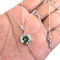 3.55 Ct AAA Certified Blue Diamond Solitaire Pendant, Great Sparkle - ZeeDiamonds