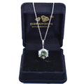 3.55 Ct AAA Certified Blue Diamond Solitaire Pendant, Great Sparkle - ZeeDiamonds