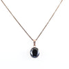 5.50 Ct Oval Shape Black Diamond Solitaire Pendant, Earth Mined Certified Diamond- Ideal Gift for Anniversary, Birthday