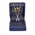 5.50 Ct Oval Shape Black Diamond Solitaire Pendant, Earth Mined Certified Diamond - ZeeDiamonds