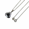 7 Ct Black Diamond Solitaire Pendant, Great Shine & Luster - ZeeDiamonds