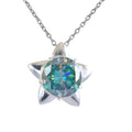 4 Ct AAA Certified Blue Diamond Pendant, BEAUTIFUL STAR DESIGN - ZeeDiamonds