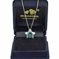 4 Ct AAA Certified Blue Diamond Pendant, BEAUTIFUL STAR DESIGN - ZeeDiamonds