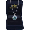 5 Ct AAA Certified Blue Diamond Pendant with Diamond Accents - ZeeDiamonds