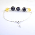 30.20 Ct Cabochon Lapis & Citrine Gemstone Chain Bracelet, Ideal Gift - ZeeDiamonds