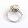 3 CT CHAMPAGNE DIAMOND RING WITH DIAMOND ACCENTS - ZeeDiamonds