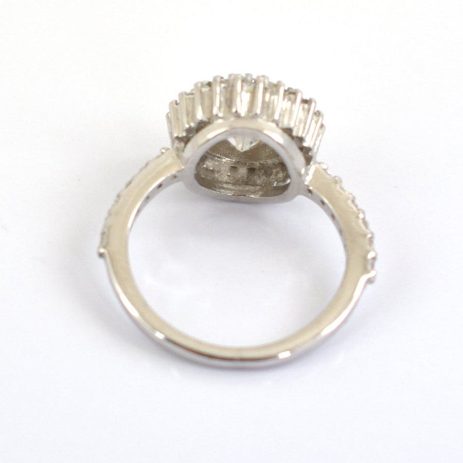 3 CT CHAMPAGNE DIAMOND RING WITH DIAMOND ACCENTS - ZeeDiamonds