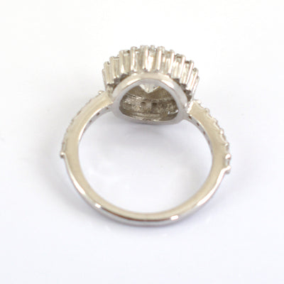 2.50 Ct Off-White Diamond Ring with Diamond Accents, 100% Certified - ZeeDiamonds