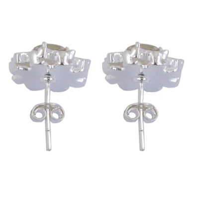 AAA Quality 1.60 Ct Designer Off-White Diamond Solitaire Studs. - ZeeDiamonds