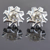 AAA Quality 1.60 Ct Designer Off-White Diamond Solitaire Studs. - ZeeDiamonds