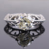 1.75 Ct Designer Off-White Diamond Ring in 925 Silver, 100% Certified - ZeeDiamonds