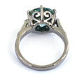 4 Ct Blue Diamond Solitaire Ring in Prong Style, 100% Certified - ZeeDiamonds