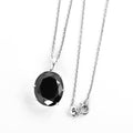 6 Ct Black Diamond Solitaire Pendant in Prong Setting, 100% Certified - ZeeDiamonds