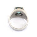 3.50 Ct Certified Blue Diamond Solitaire Men's Ring, Stunning Design - ZeeDiamonds