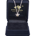 0.70 Ct Champagne Diamond Solitaire Pendant in Flower Design. - ZeeDiamonds