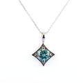 4.15 Ct AAA Certified Blue Diamond Beautiful Pendant, Great Gift - ZeeDiamonds