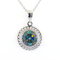 5.85 Ct AAA Quality Blue Diamond Solitaire Pendant, Latest Design - ZeeDiamonds