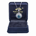 5.20 Ct AAA Certified Elegant Blue Diamond Solitaire Pendant With Prong Design - ZeeDiamonds
